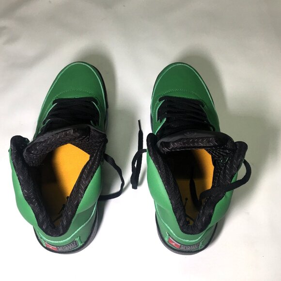 🛑Nike AIR JORDAN 5➕🆒 SNEAKERS Apple Green SHOES Oregon Duck Retro 💸BUY NOW‼️ - Picture 13 of 16